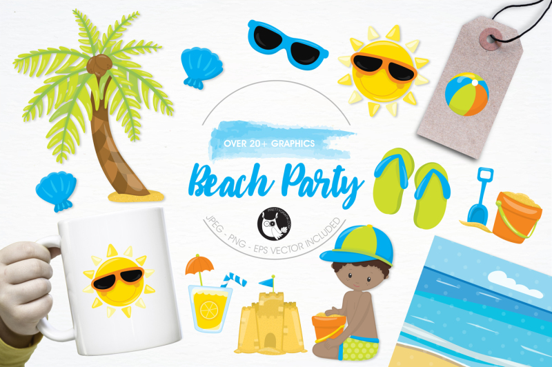 beach-party-graphics-and-illustrations
