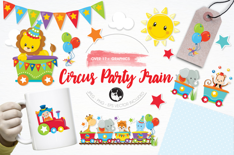 circus-party-train-graphics-and-illustrations
