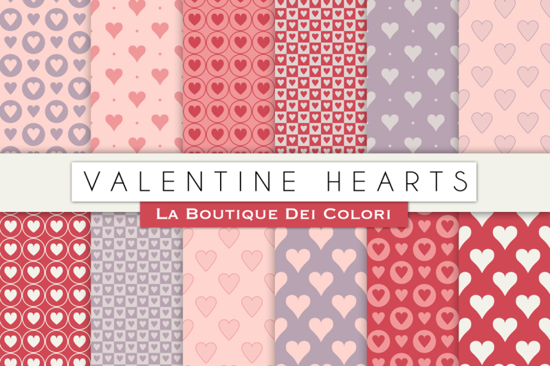 valentine-hearts-digital-papers
