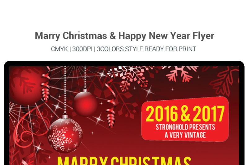 marry-christmas-and-happy-new-year-flyer