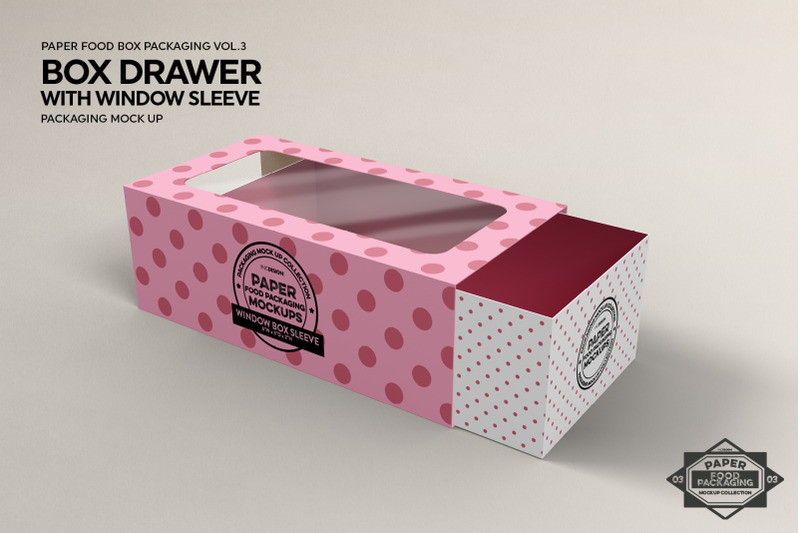 Download Box Drawer with Window Sleeve Packaging Mockup By INC ...