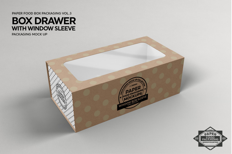 Download Box Drawer With Window Sleeve Packaging Mockup By Inc Design Studio Thehungryjpeg Com PSD Mockup Templates