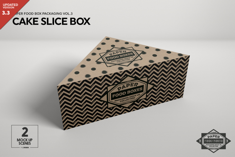 Download Download Cake Slice Box Packaging Mock Up PSD Mockup ...