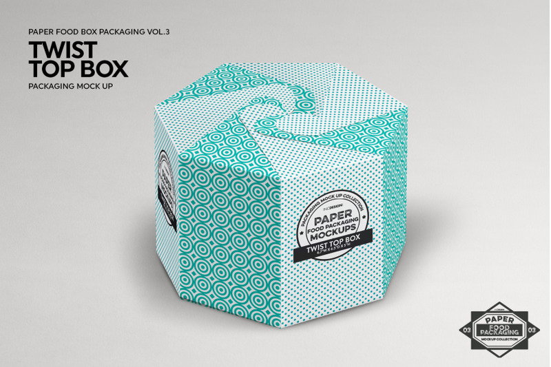 Download Twist Top Box Packaging Mock Up By Inc Design Studio Thehungryjpeg Com