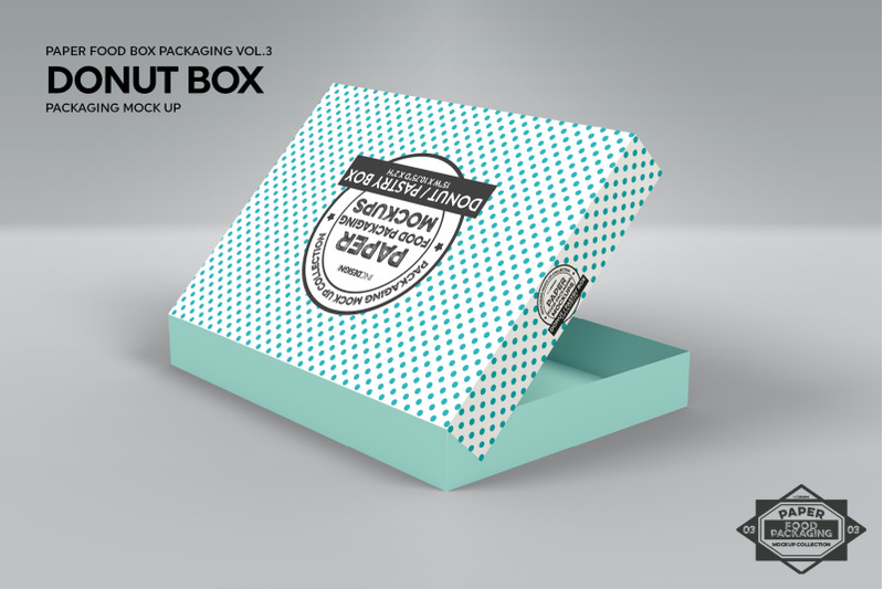 Download Dozen Donut Box Packaging Mock Up By INC Design Studio | TheHungryJPEG.com