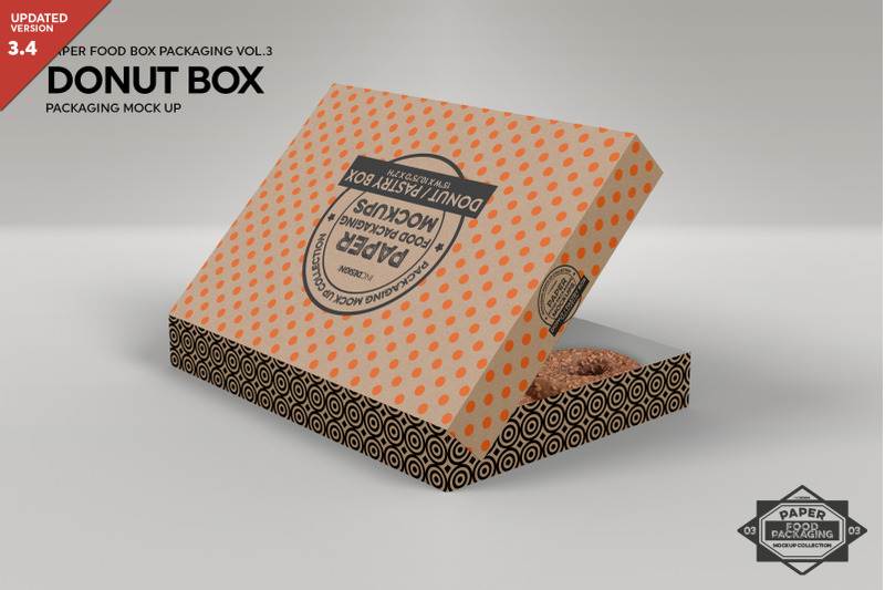Download Free Free Dozen Donut Box Packaging Mock Up Psd Mockups PSD Mockups.