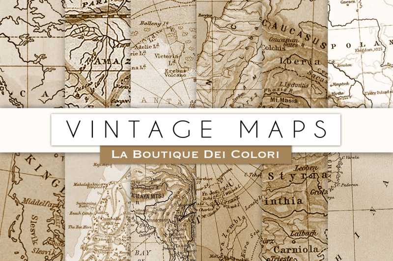 vintage-map-digital-papers