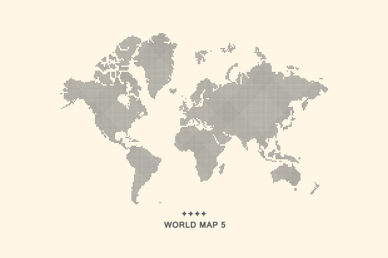 set-world-maps-dotted-and-silhouette