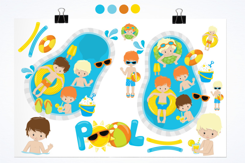 pool-party-graphics-and-illustrations