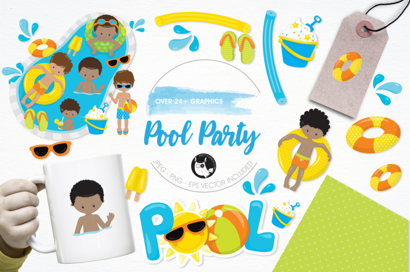 pool-party-graphics-and-illustrations