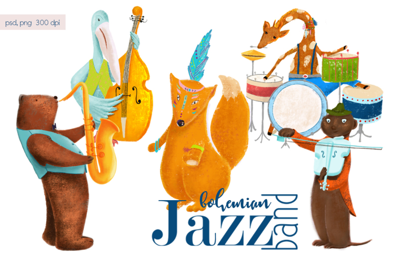animals-jazz-band