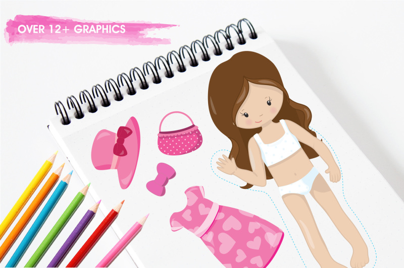 brunette-paper-doll-graphics-and-illustrations