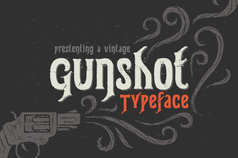 gunshot-typeface