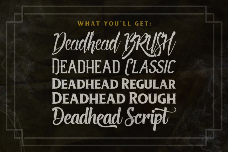 deadhead-typeface-family