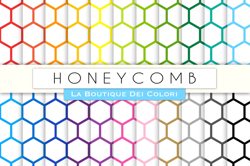 rainbow-honeycomb-digital-papers