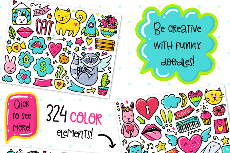 700-doodles-and-patterns-clipart-set