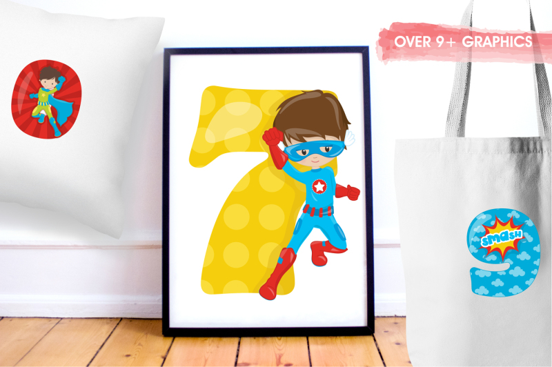 superhero-numbers-graphics-and-illustrations