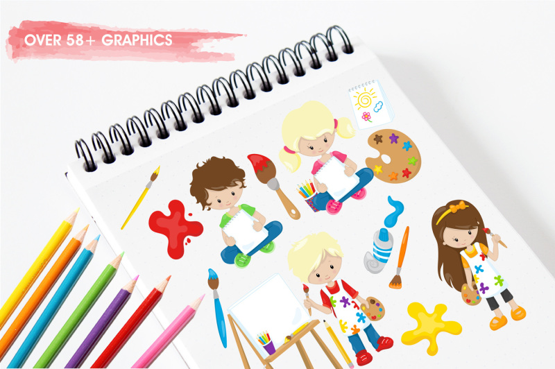little-artists-graphics-and-illustrations