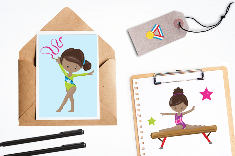gymnastic-girls-graphics-and-illustrations