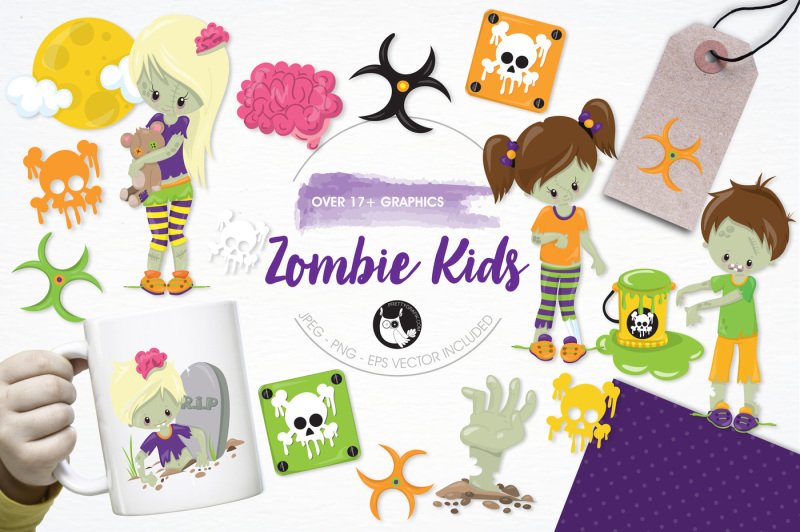 zombie-kids-graphics-and-illustrations