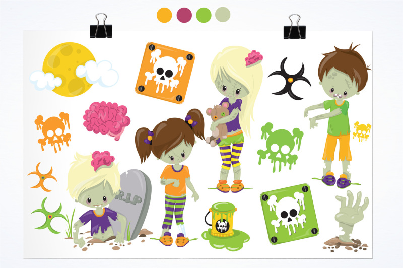 zombie-kids-graphics-and-illustrations