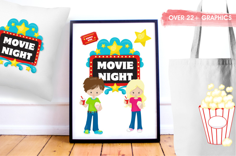movie-night-graphics-and-illustrations
