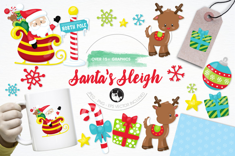 santa-s-sleigh-graphics-and-illustrations