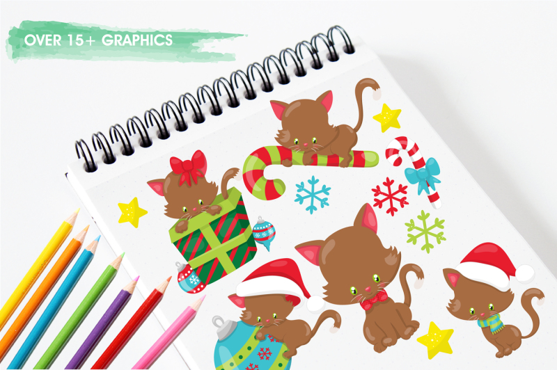 christmas-kitties-graphics-and-illustrations