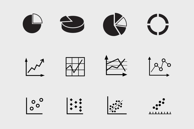 12-graph-and-chart-icons