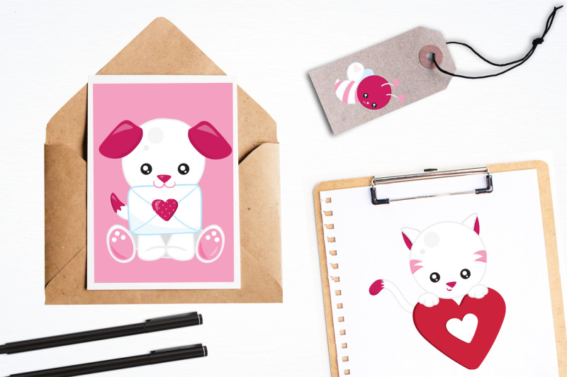 valentine-animals-graphics-and-illustrations