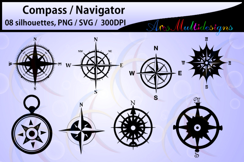 compass-navigator-illustration-silhouette-clipart