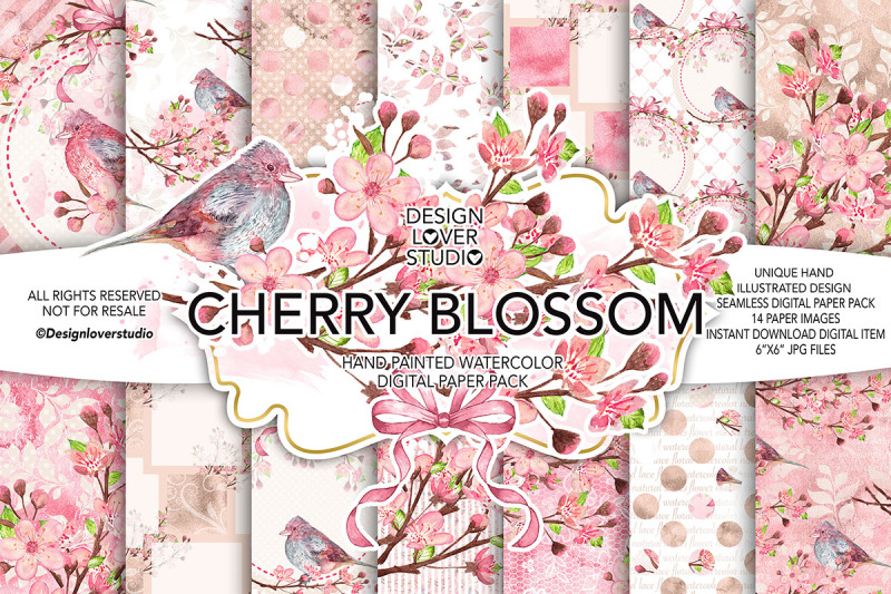 watercolor-cherry-blossom-digital-paper-pack
