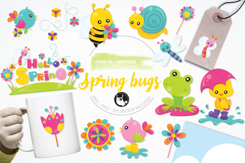 spring-bugs-graphics-and-illustrations