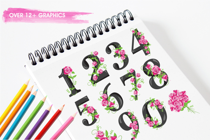 floral-numbers-graphics-and-illustrations