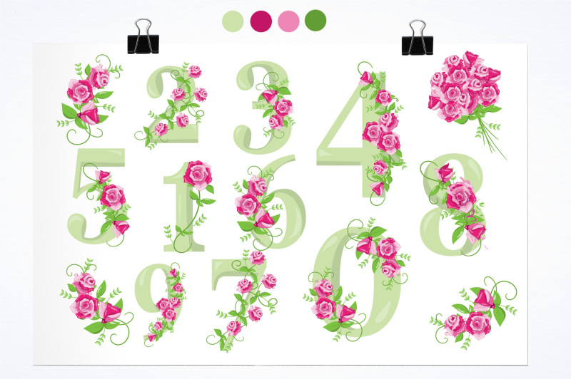 floral-numbers-graphics-and-illustrations