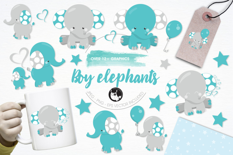 boy-elephants-graphics-and-illustrations