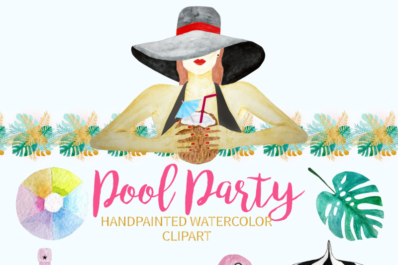 pool-party-watercolor-clipart