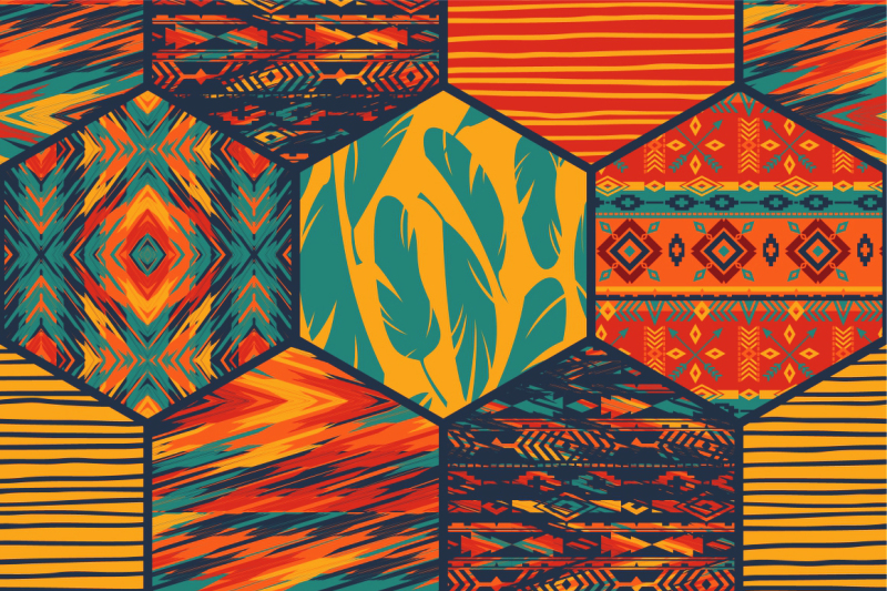 set-of-tribal-seamless-patterns