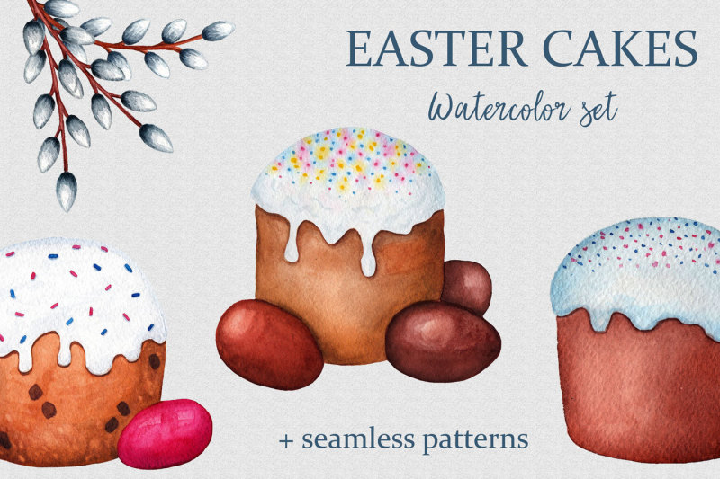 easter-cakes-watercolor-set