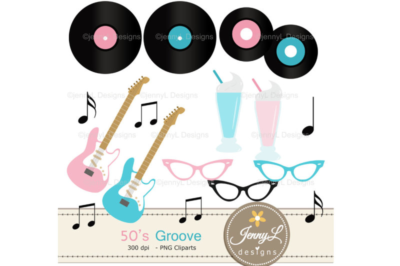 50-s-diner-rock-roll-digital-paper-and-cliparts
