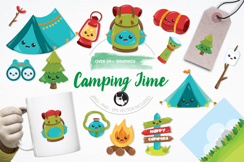 camping-time-graphics-and-illustrations