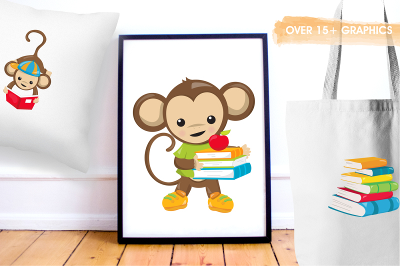 monkey-students-graphics-and-illustrations