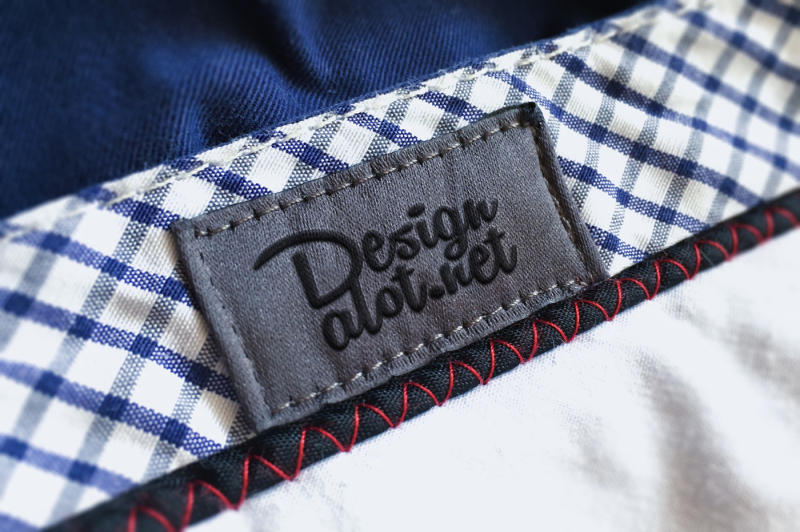 Free Embroidered Canvas Label (PSD Mockups)
