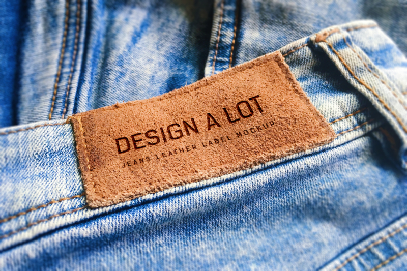 Free Engraved Brown Leather Label (PSD Mockups)