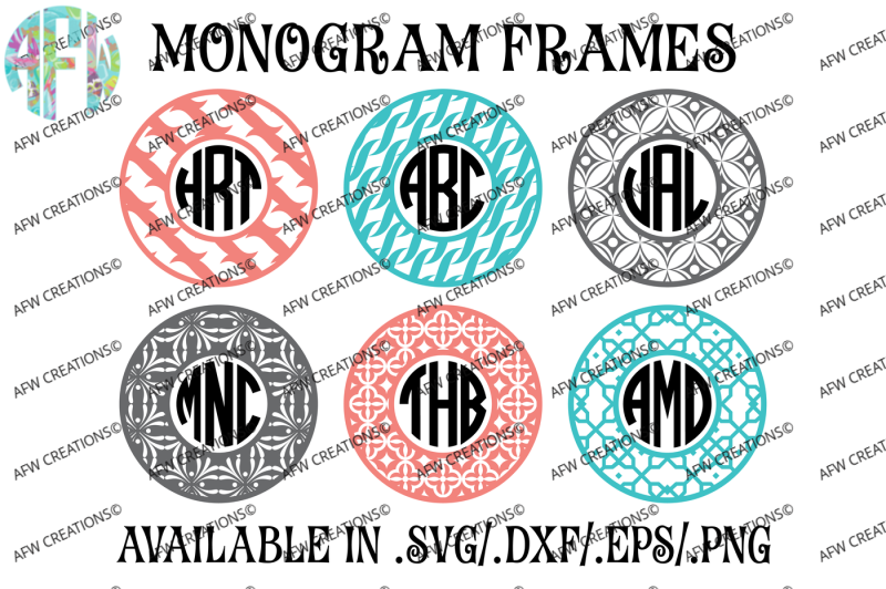 circle-monogram-frames-4-svg-dxf-eps-digital-cut-files