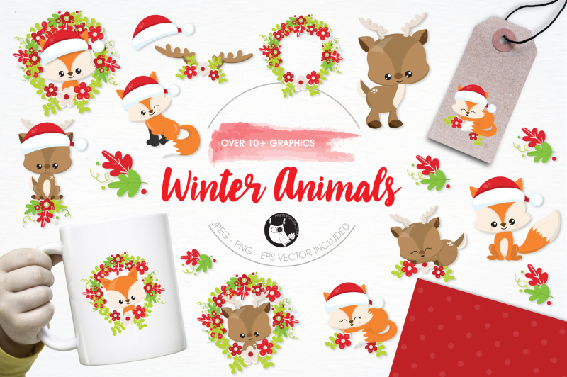 winter-animals-graphics-and-illustrations