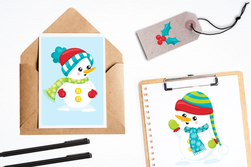 merry-snowman-graphics-and-illustrations
