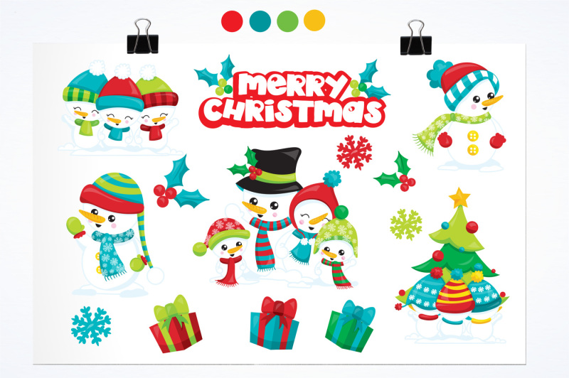 merry-snowman-graphics-and-illustrations