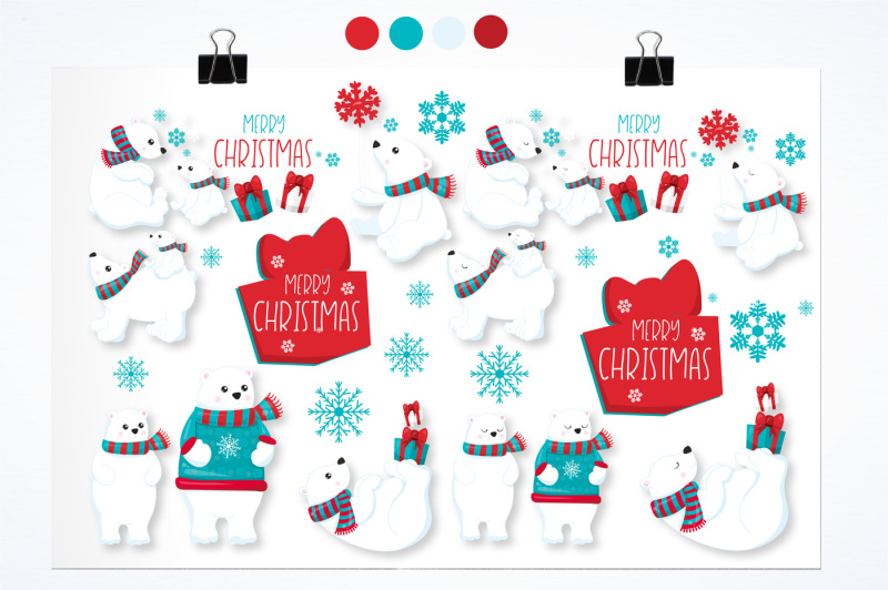 winter-polar-bears-graphics-and-illustrations