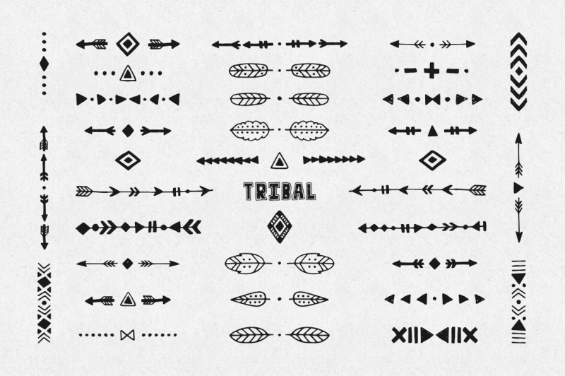 hand-drawn-tribal-collection